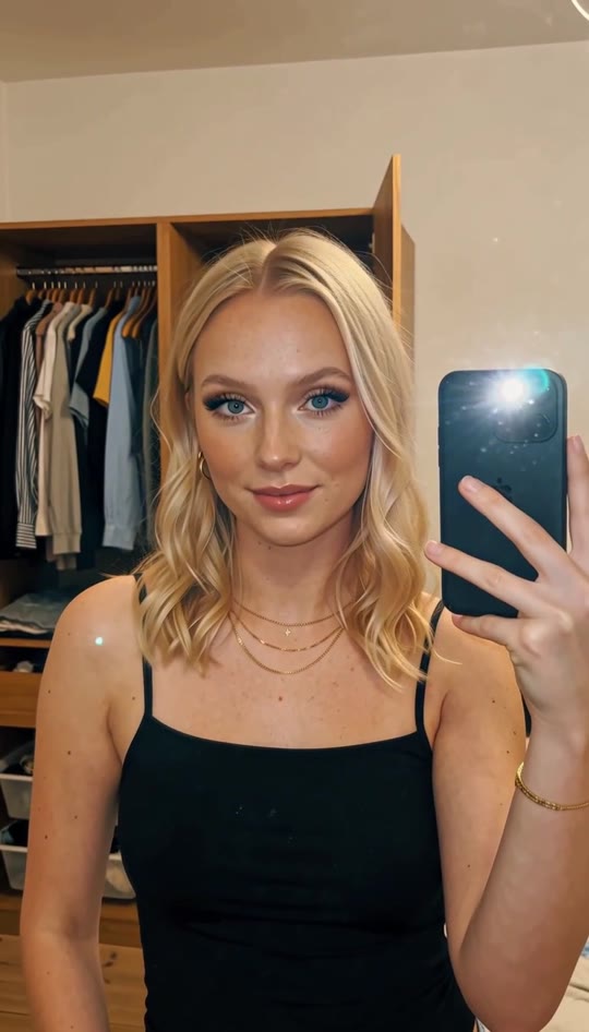 AI influencer speaking to camera
