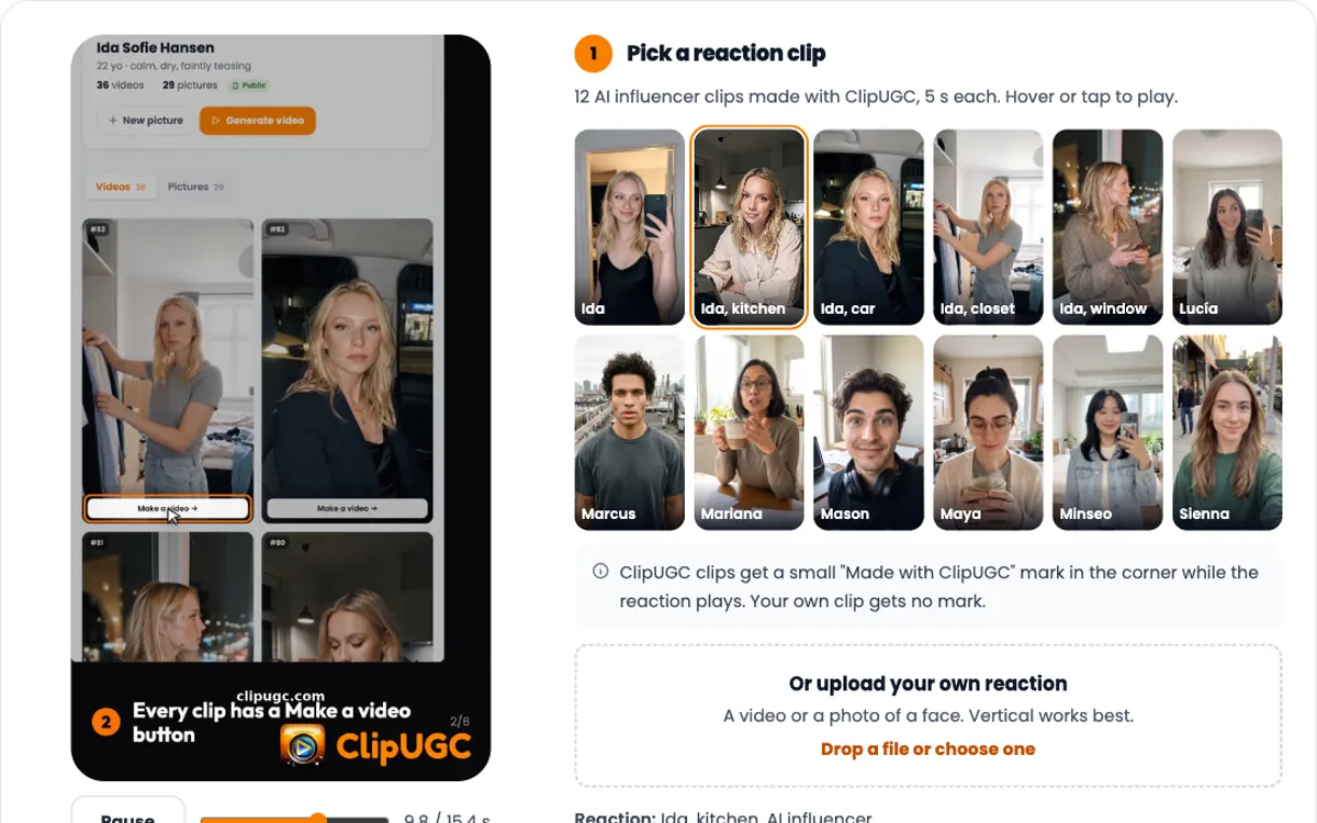 Screenshot of the App promo video maker