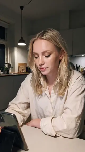 Part 1: Ida, an AI influencer, reacting in a kitchen